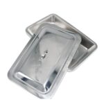 دیش درب دار استیل سایز کوچک سایز 22*13 - Image 2