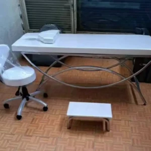 تخت معاینه و ماساژ پایه ثابت مدل هلالی