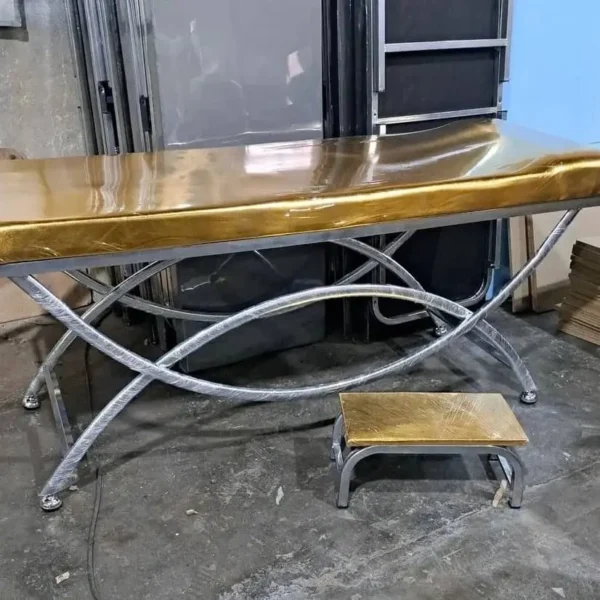 تخت معاینه و ماساژ پایه ثابت مدل هلالی - Image 2