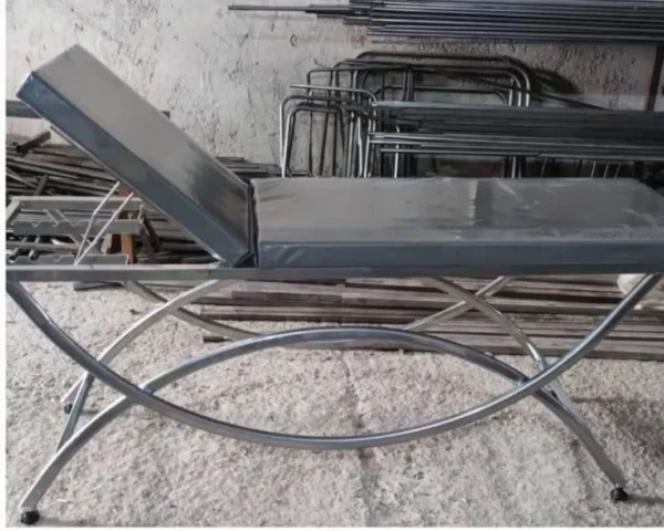 تخت یک شکن پایه ثابت مدل هلالی ( معاینه - ماساژ - تتو ) - Image 2