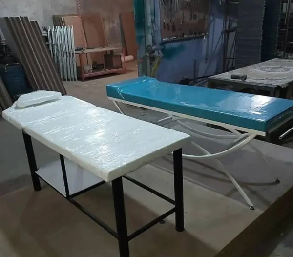 تخت یک شکن پایه ثابت مدل هلالی ( معاینه - ماساژ - تتو ) - Image 4